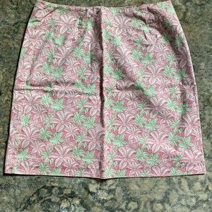 VINEYARD VINES SKIRT size 4 pink/green print